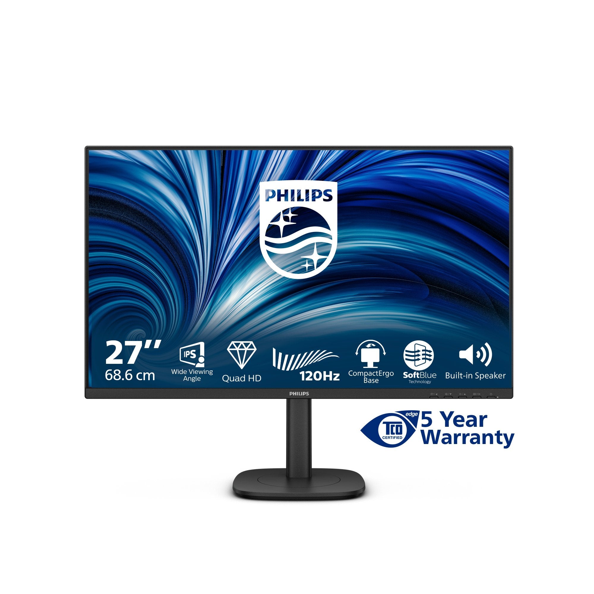 EAN 8721038002294 - Philips 27B2N3500J/00 pantalla para PC 68,6 cm (27") 2560 x 1440 Pixeles 2K LCD Negro imagen 3