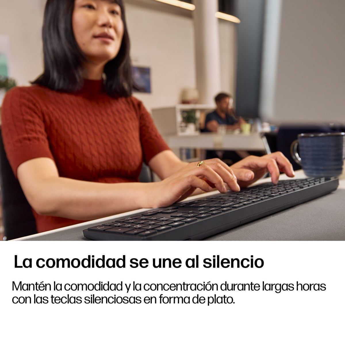 EAN 0198990908526 - HP 490K Multi-Device Dual-Mode Keyboard teclado Hogar USB + Bluetooth QWERTY Inglés Negro imagen 6