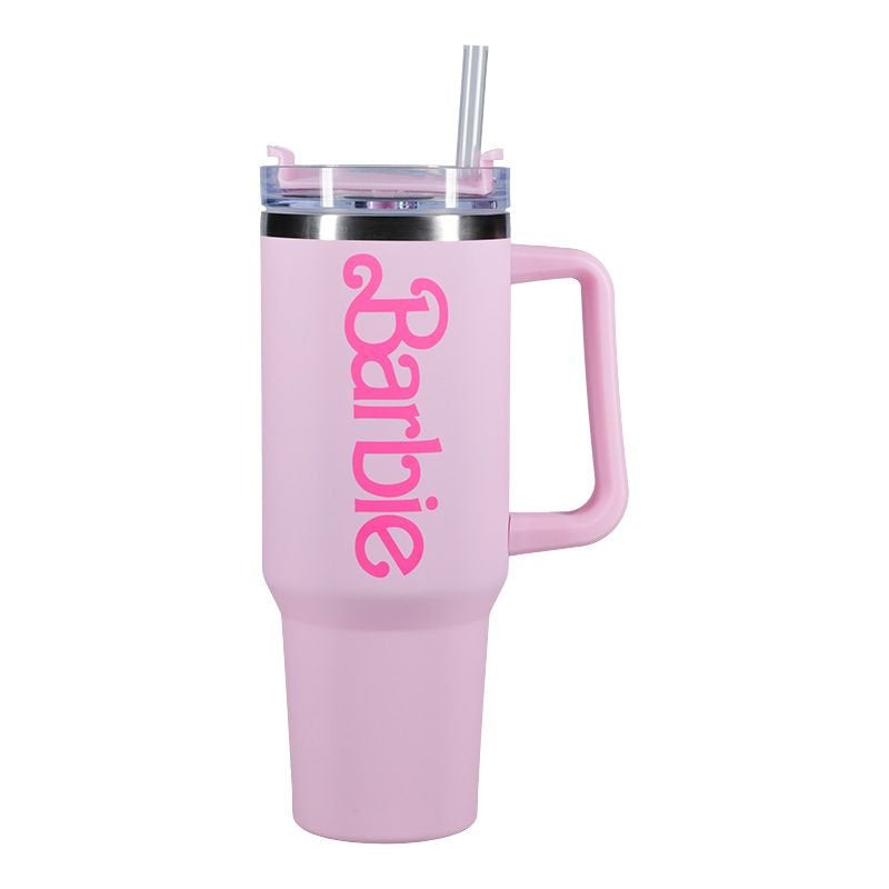 Vaso Termo Con Pajita Paladone Barbie Logo Xl 1200 Ml