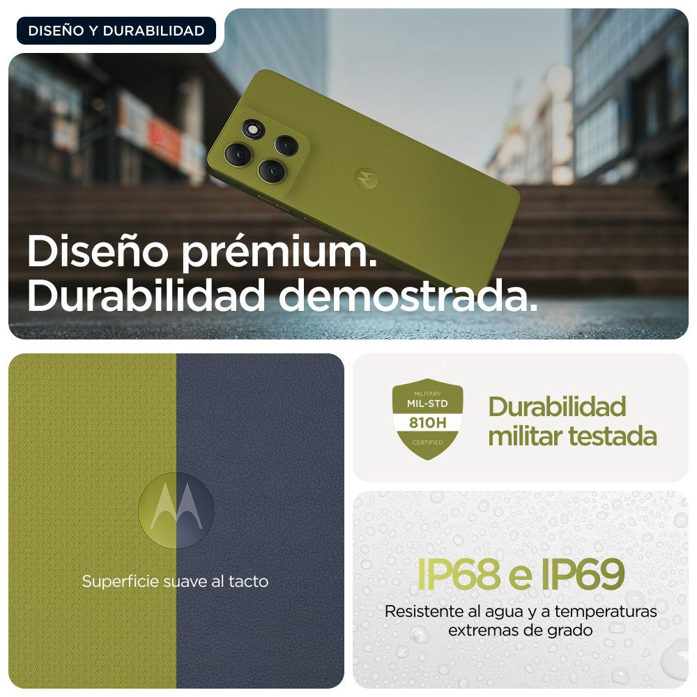 EAN 0840023294914 - Motorola moto g86 5G 16,9 cm (6.67") SIM doble Android 15 USB Tipo C 8 GB 256 GB 5200 mAh Verde imagen 6