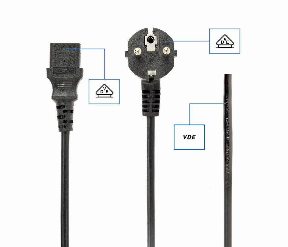 Gembird Cable De Alimentacion Schuco A C13 3m Negro Pc-186-Vde-3m