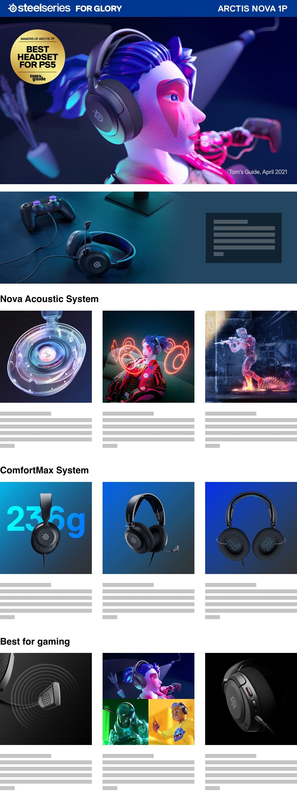 Steelseries Arctis Nova 1p, Auriculares Para Juegos (Negro, Conector De 3,5 Mm)