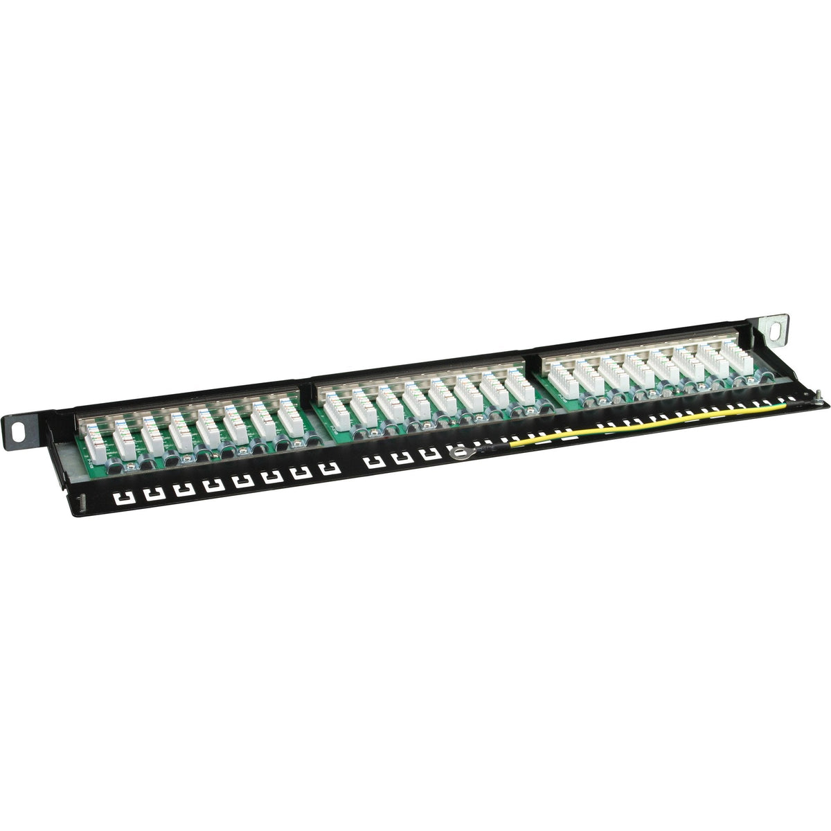 Patch Panel Inline Cat.6 24 Puertos 19" 0.5u Negro Ral9005