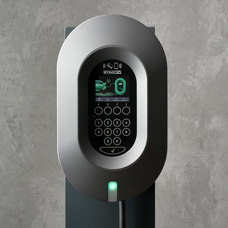Cargador De Batería Stag Ev Stag-Ev-Wb-11kw Para Vehículos 230/400 V Ac (L-N / L-L), 3-Phase Grafito, Blanco