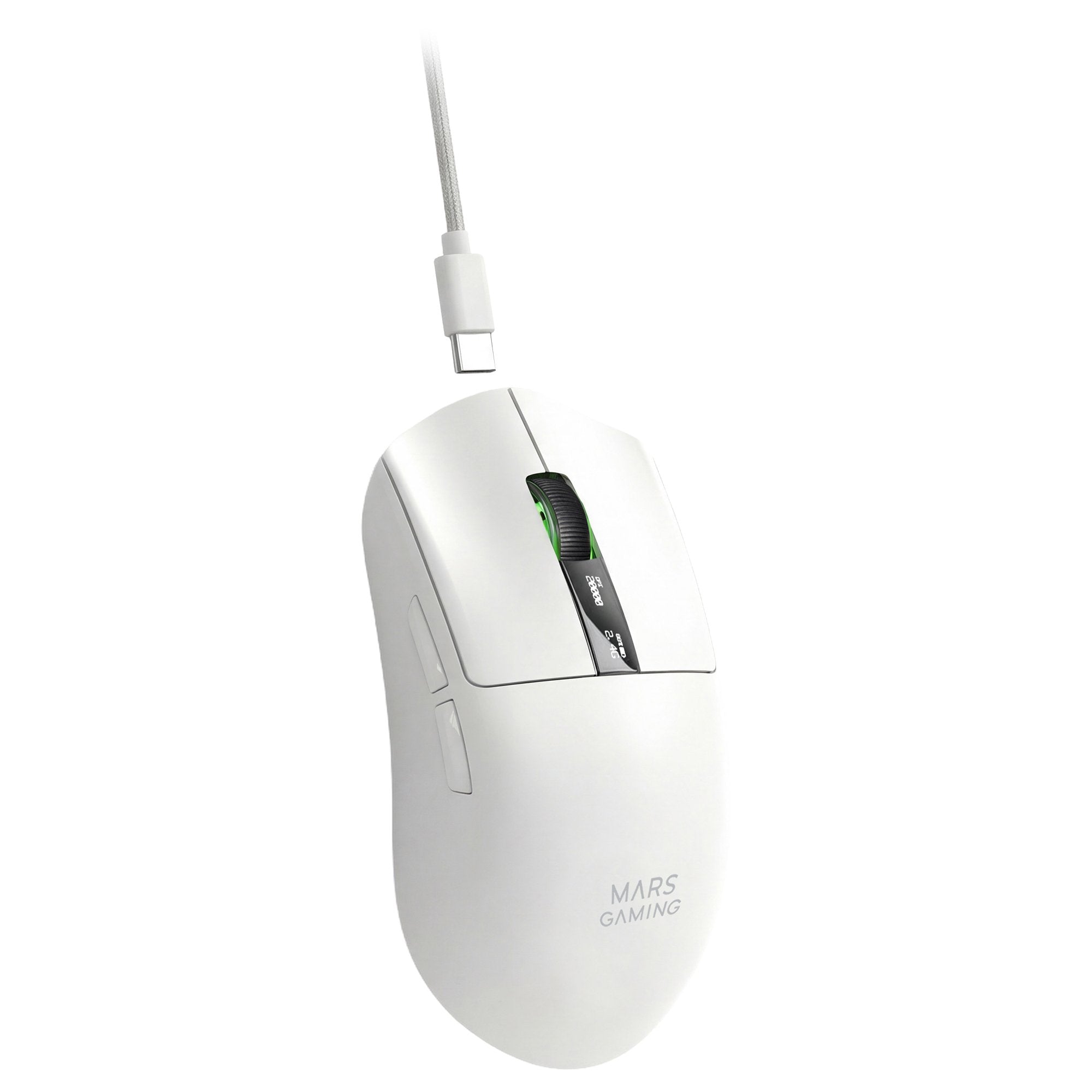 Ratón Gaming Inalámbrico Mars Gaming Mmw-Elite Batería Recargable Hasta 20000 Dpi Blanco