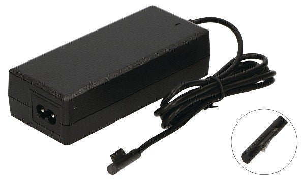 2-Power Cargador 15v 4.33a 65w Con Cable Alimentación Para Microsoft Surface Pro 4 Caa0742a