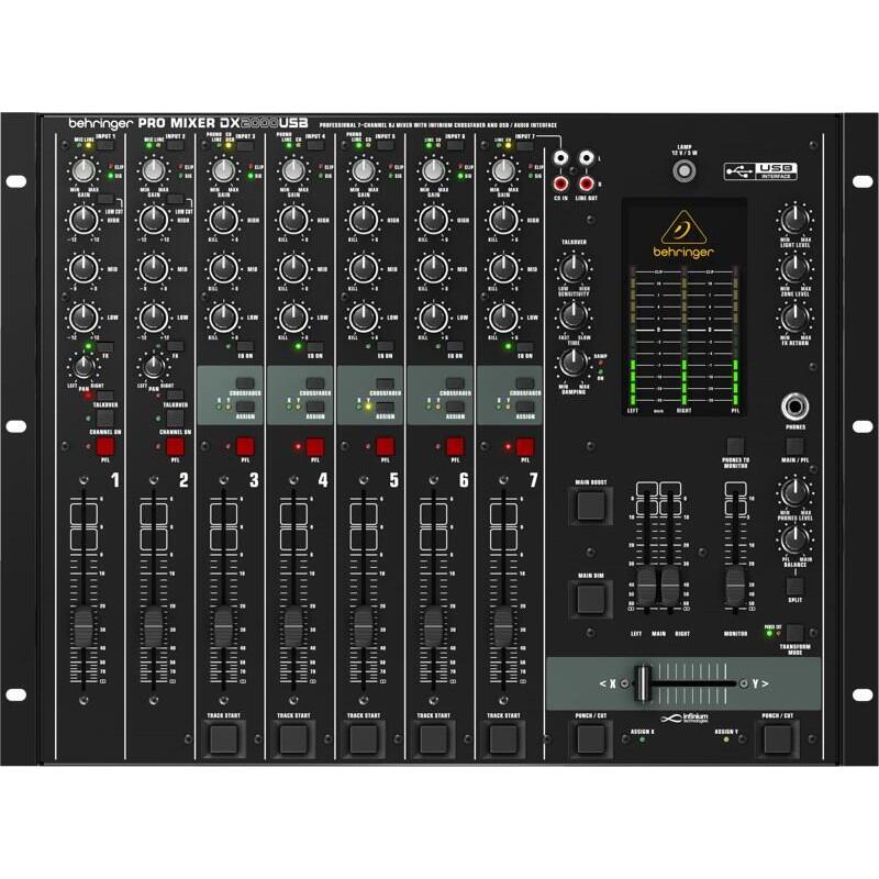 Behringer Dx2000usb - Professional 7-Channel Dj Mixer With Infinium 'Contact-Free' Vca Crossfader And Usb/Audio Interface