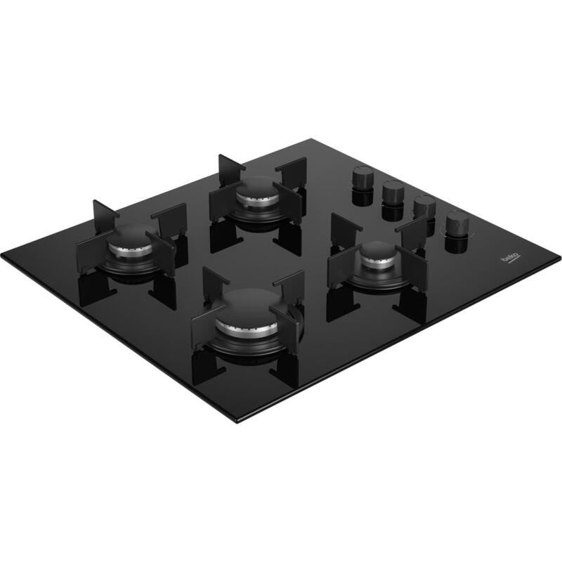 Beko Hilg 64120 S Placa De Gas 4 Fuegos 60cm Negro
