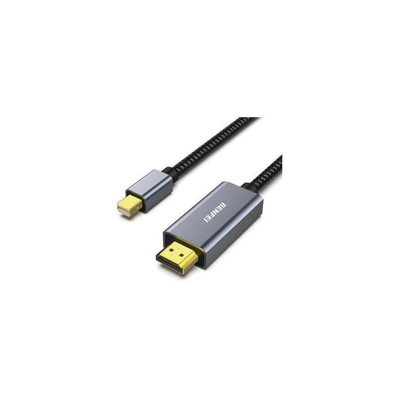 Benfei Mini Displayport To Hdmi 4k 6ft Cable 000295grey