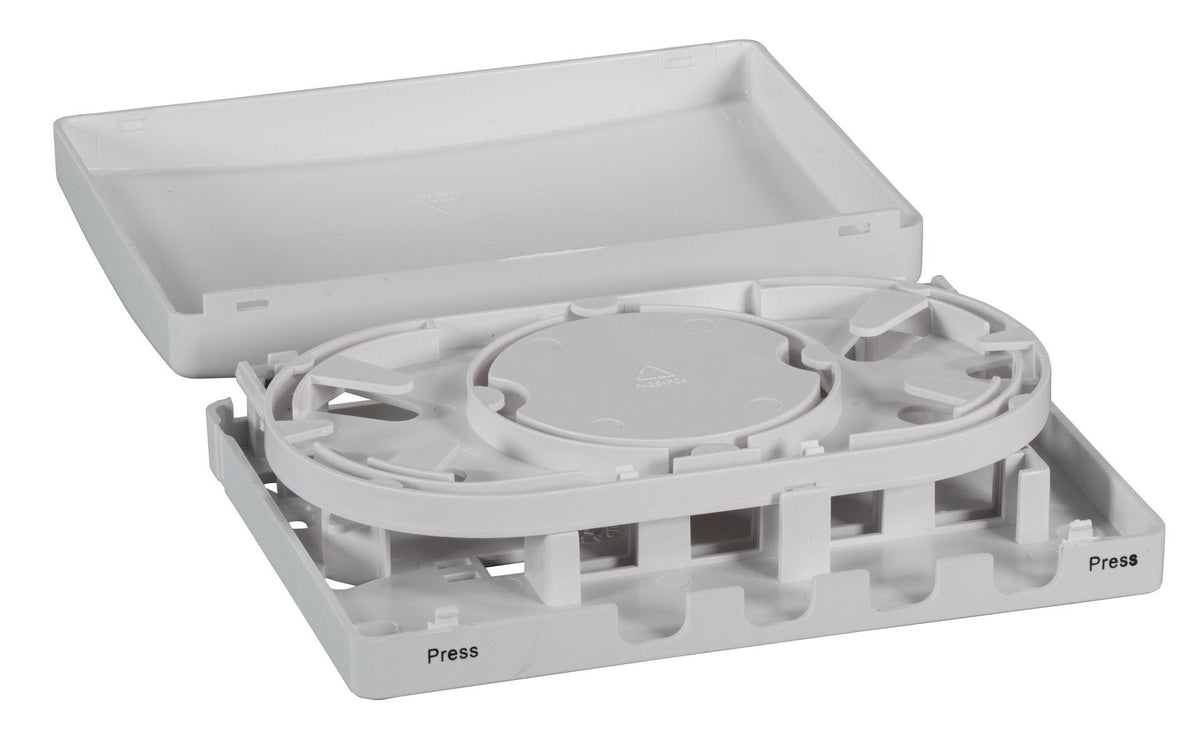 Ftth Indoor Caja De Conexiones Fr 4fasern, 4acoplamientos, Faserberlngenaufnahme