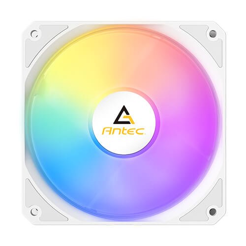 Kit 3 Ventiladores Pc Auxiliar P12 A-Rgb Blanco Antec Pack De 3/ Argb Pwm 120mm/ Anti-Vibration
