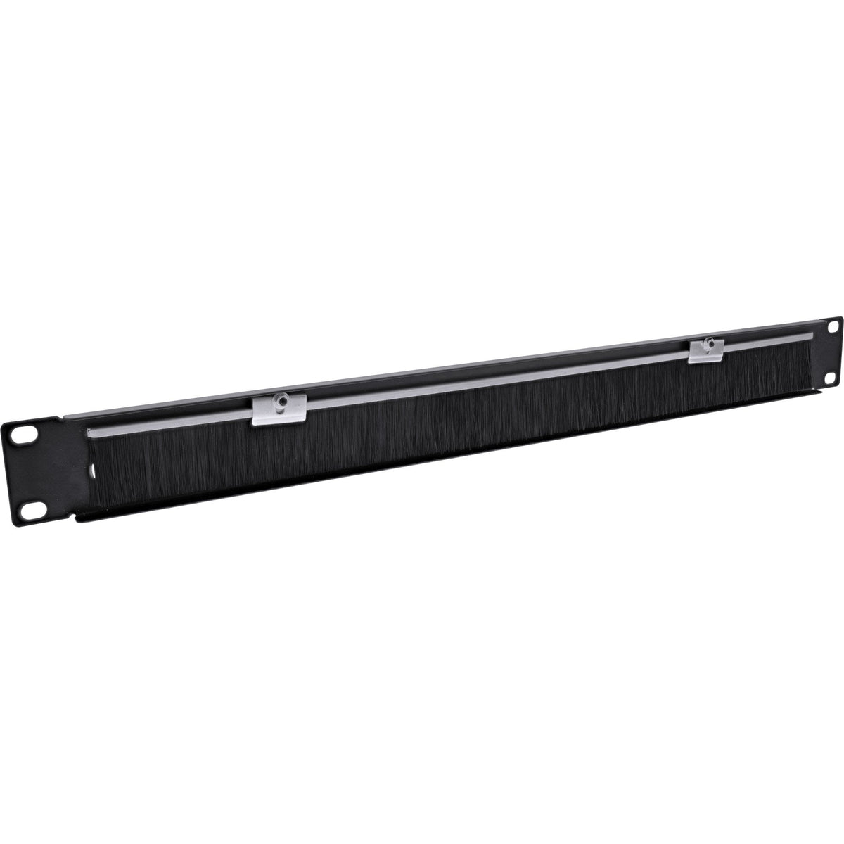 Placa Pasamuros Inline 19" Con Cepillo, 1u, Negro Ral 9005