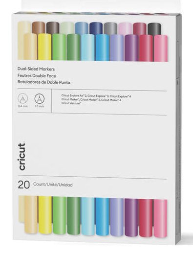 Cricut 2011824 Marcador 20 Pieza(S) Punta Fina Colores Surtidos