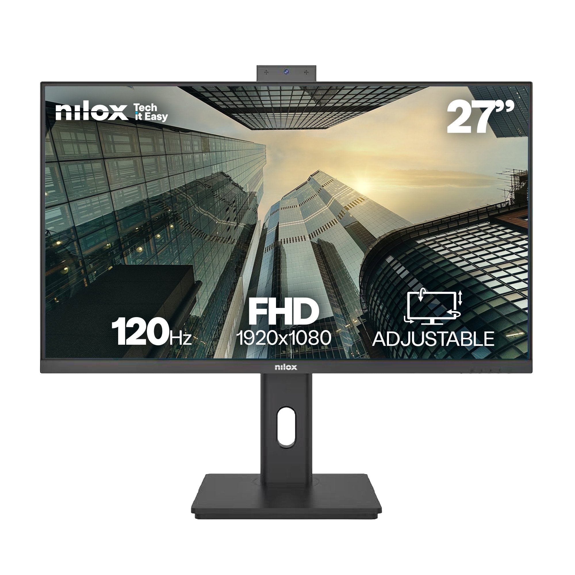 EAN 8431775036307 - Nilox NXM27RWEB02B pantalla para PC 68,6 cm (27") 1920 x 1080 Pixeles Full HD LED Negro imagen 1