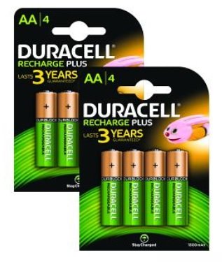 Duracell Duracell Rechargeable Aa 8 Pack Para Common Consumer Battery Bun0060a