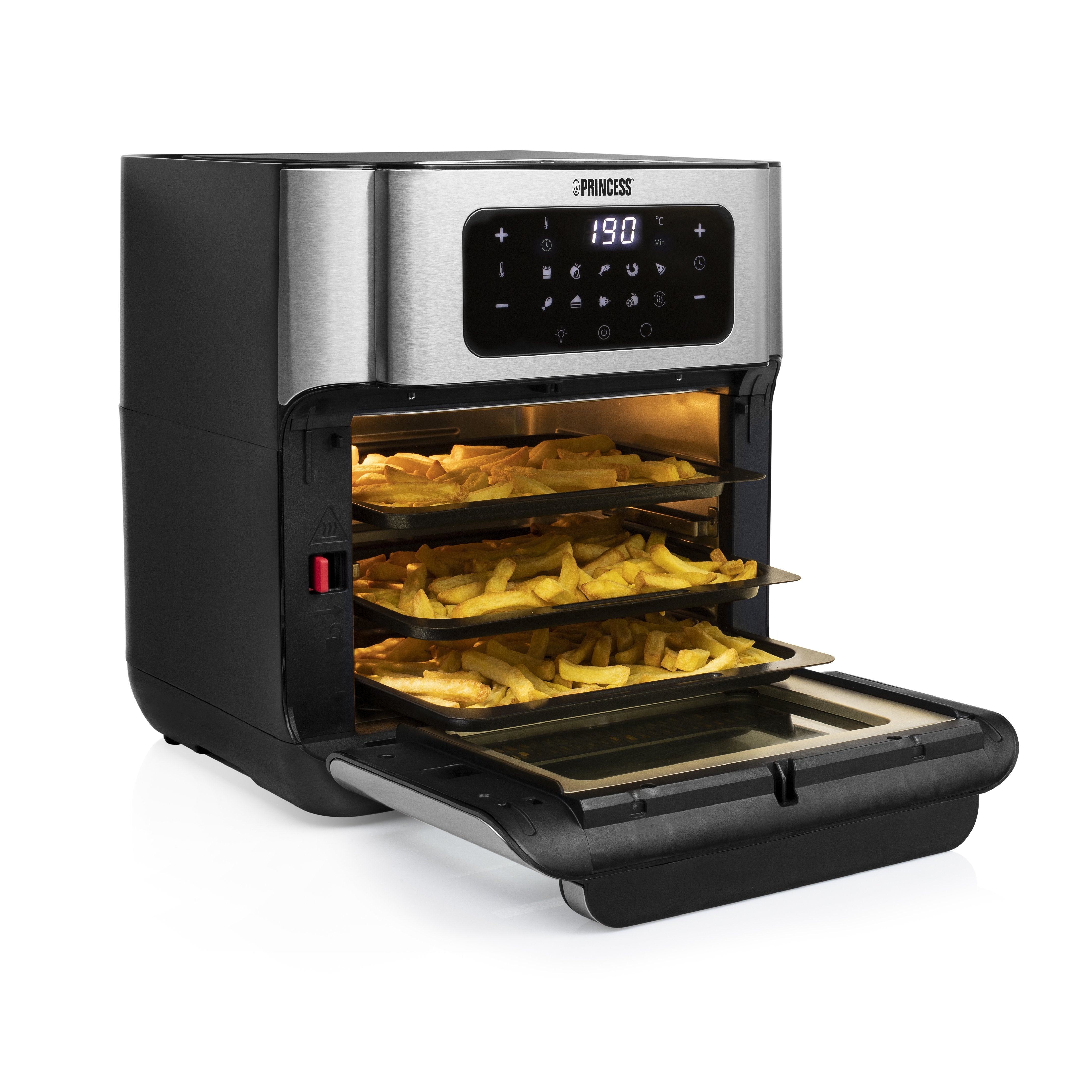 EAN 8713016091451 - Princess 182065 Sencillo 10 L Independiente 1500 W Freidora de aire caliente Plata imagen 10