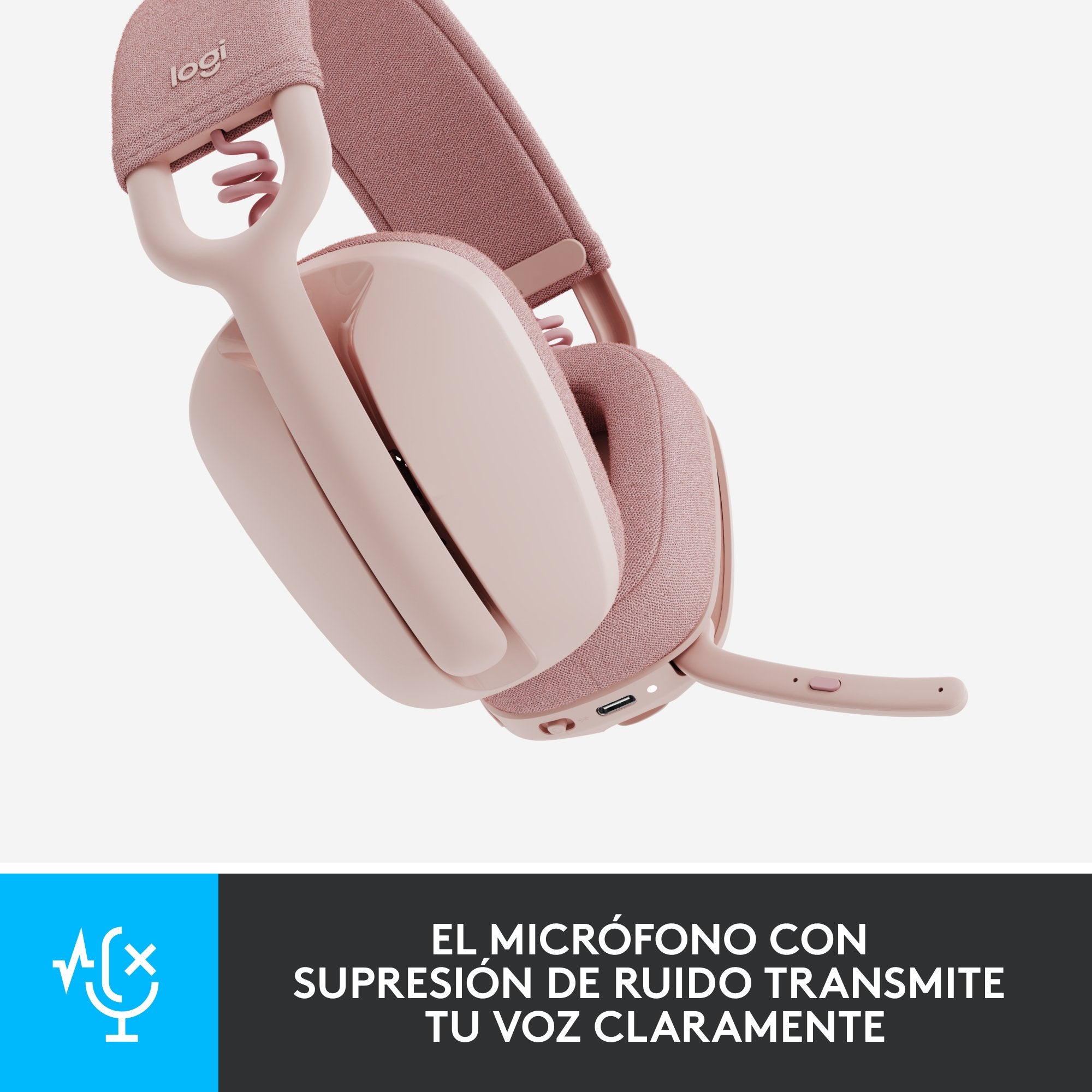 EAN 5099206103955 - Logitech 981-001224 auricular y casco Auriculares Inalámbrico Diadema Llamadas/Música Bluetooth Rosa imagen 10