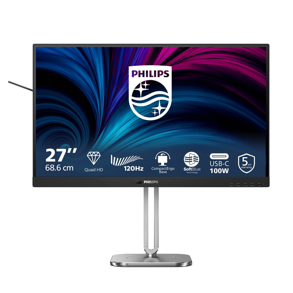 EAN 8721038002447 - Philips 27B2U4601/00 pantalla para PC 68,6 cm (27") 2560 x 1440 Pixeles Quad HD LCD Gris imagen 4