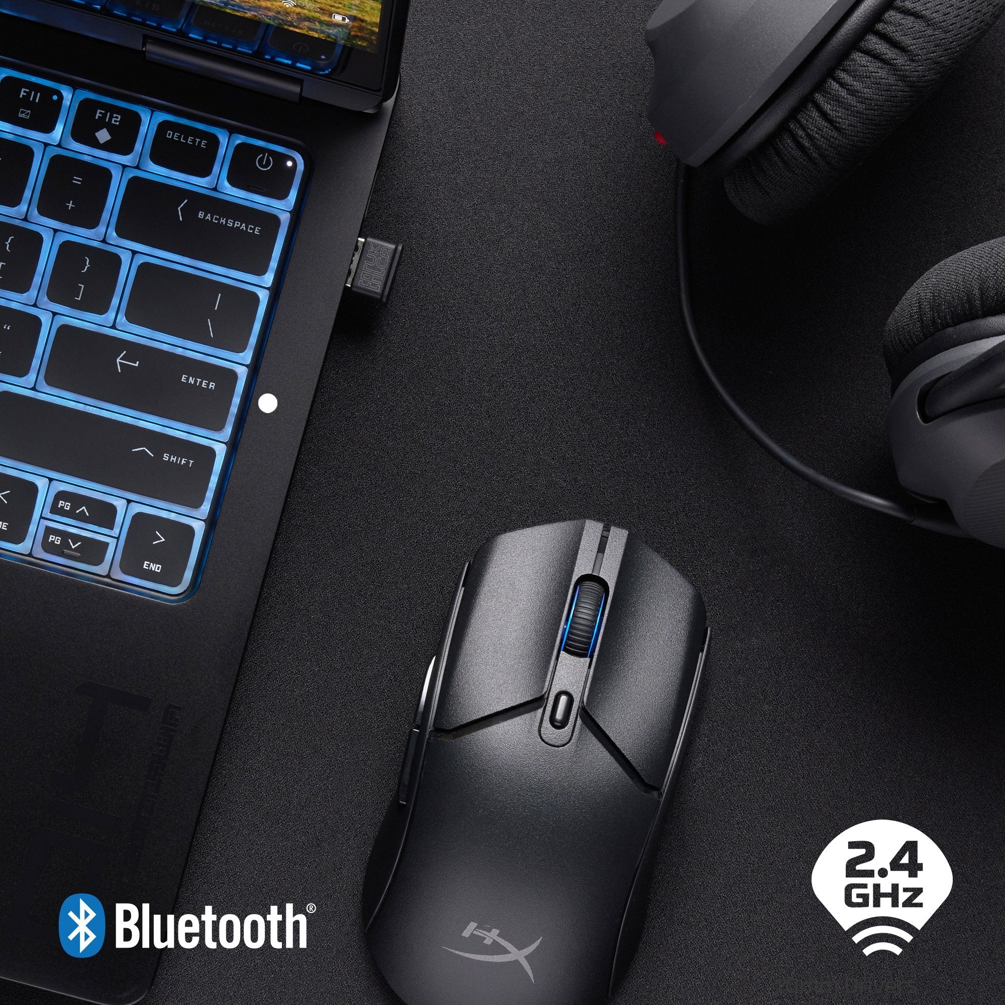 Hp Hyperx Pulsefire Haste 2 Core Inalámbricos: Ratón Gaming (Negro/Negro)