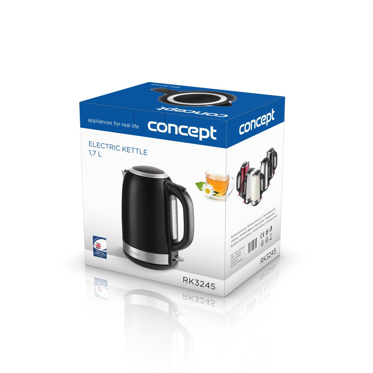 EAN 8595631006344 - Concept RK3245 tetera eléctrica 1,7 L 2200 W Negro imagen 9