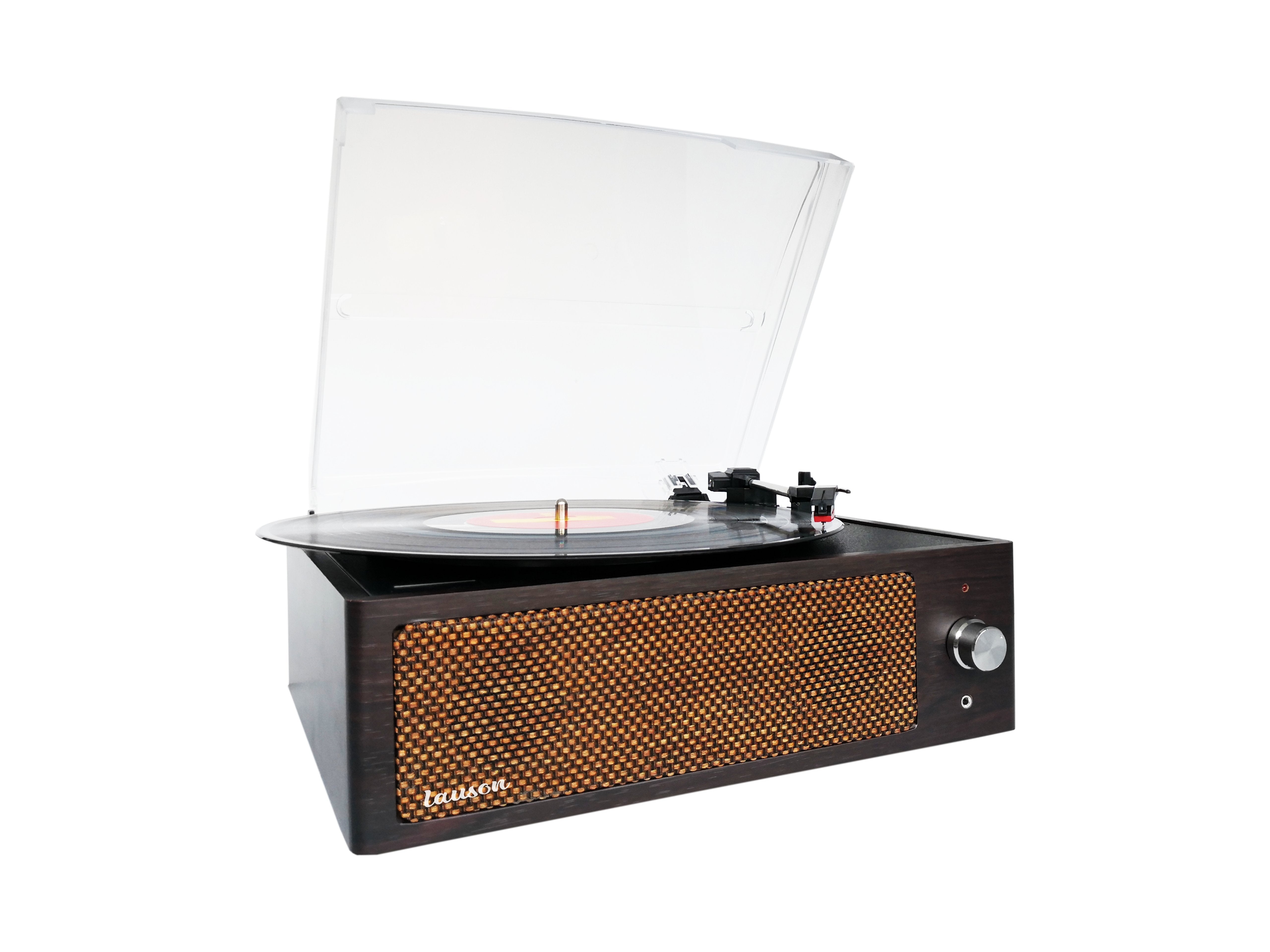 Lauson Xn091 Madera Tocadiscos Vintage 3 Velocidades Bluetooth Usb Grabación Mp3 Fm