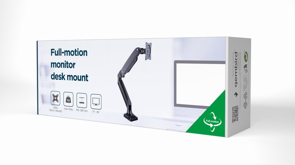 EAN 8716309127417 - Gembird MA-DA1-03 soporte para monitor 88,9 cm (35") Escritorio Negro imagen 7