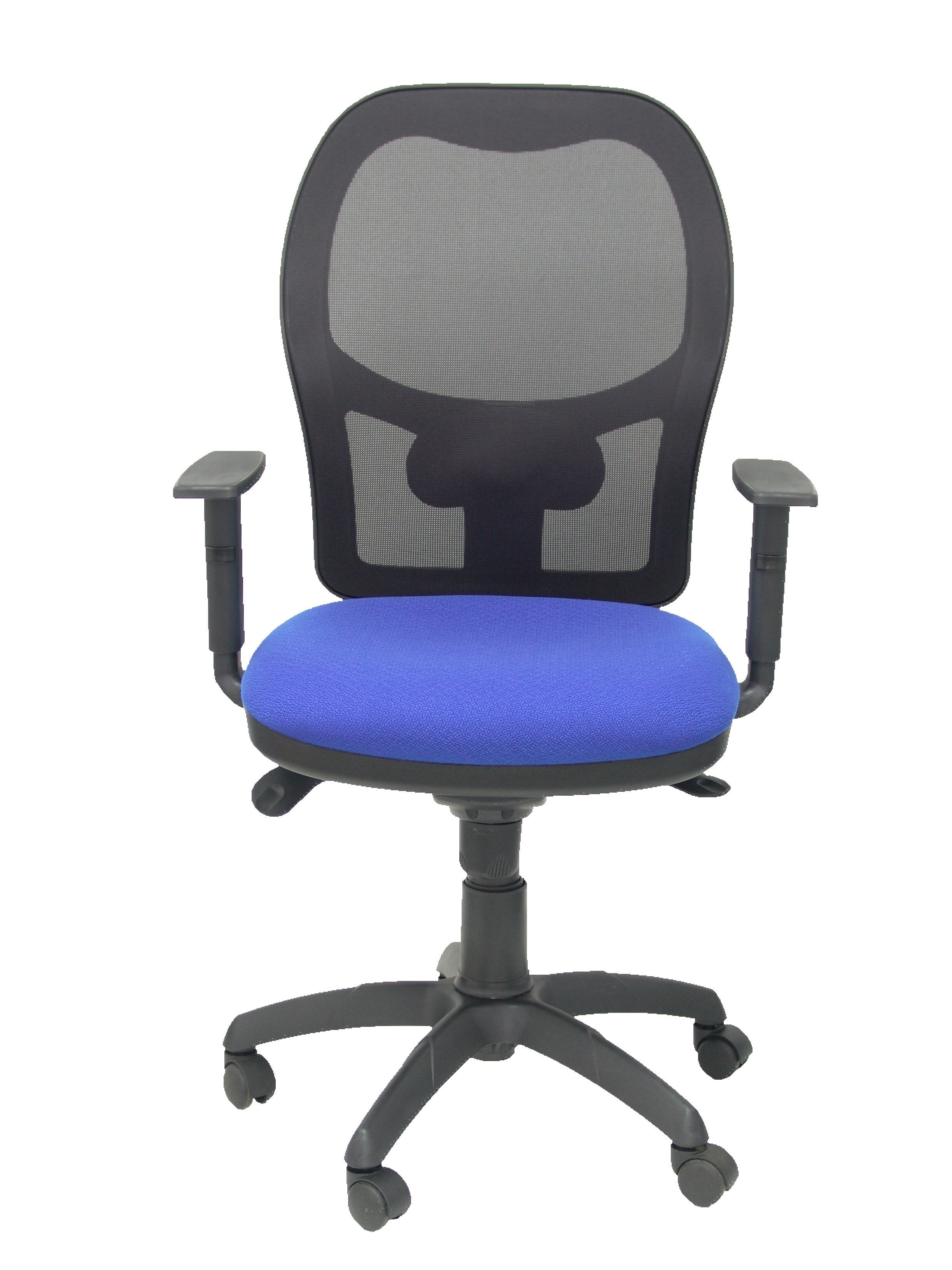 Silla Jorquera Malla Negra Asiento Bali Azul