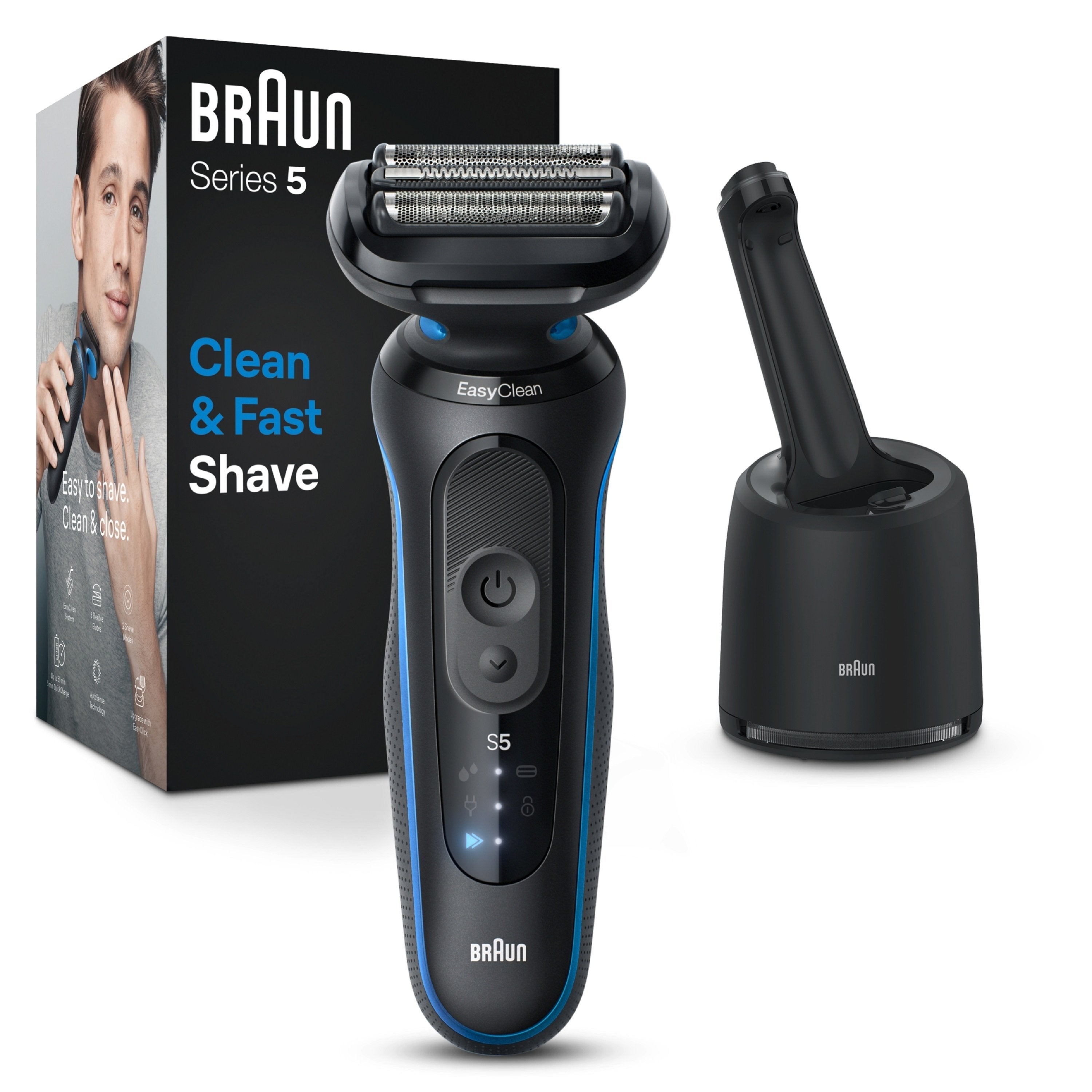 EAN 4987176183422 - Braun Series 5 52-B7000cc Máquina de afeitar de láminas Recortadora Negro imagen 4