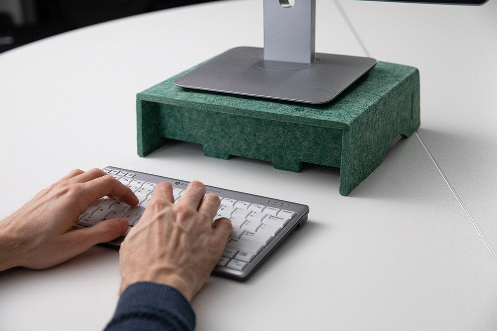 Bakkerelkhuizen Soporte Para Monitor Q-Riser 90 Circular, Verde Retail