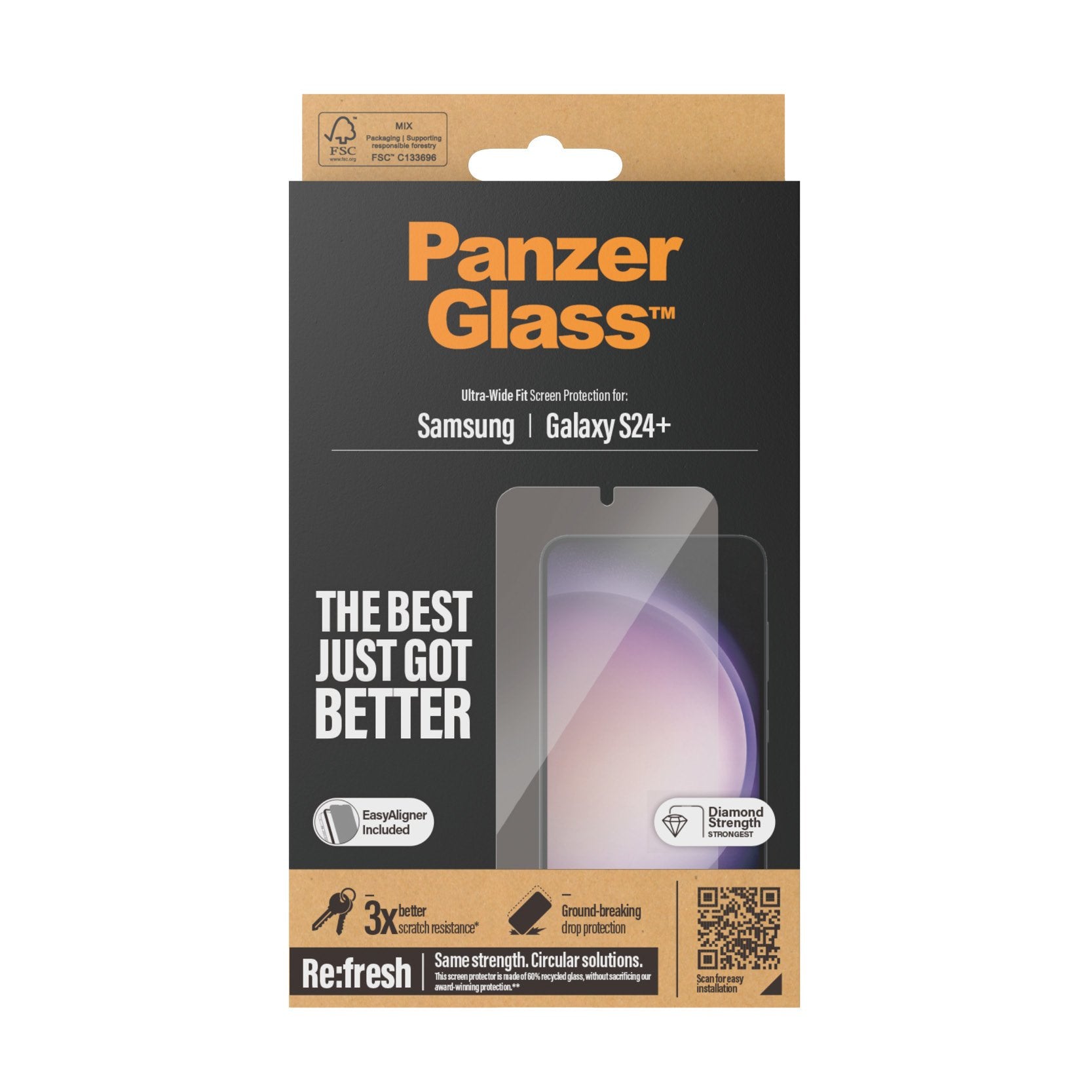 EAN 5711724073519 - PanzerGlass ® Screen Protector Samsung Galaxy S24+ | Ultra-Wide Fit w. EasyAligner Protector de pantalla imagen 3