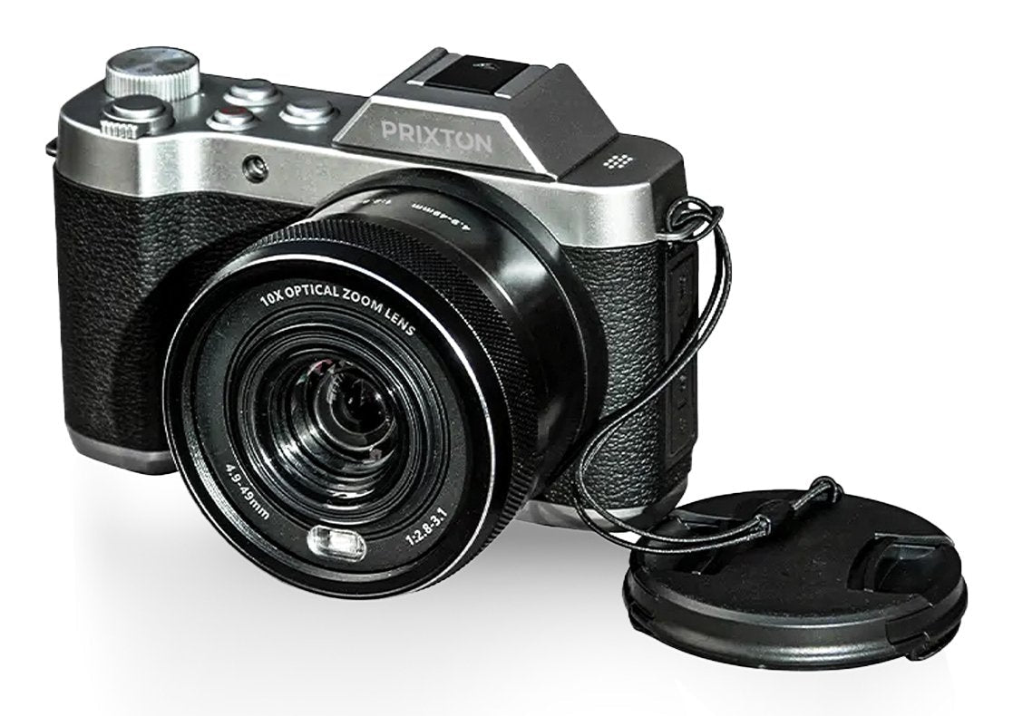 Cámara Prixton Nomad Dc950 64mp 4k 3840p 85 Min Autonomía Pantalla 2.88? Ips 640 X 480 Función Anti Shake Negro