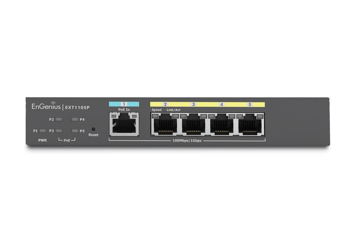 EAN 4711488350025 - EnGenius EXT1105P switch Gestionado L2 Gigabit Ethernet (10/100/1000) Energía sobre Ethernet (PoE) Negro imagen 2