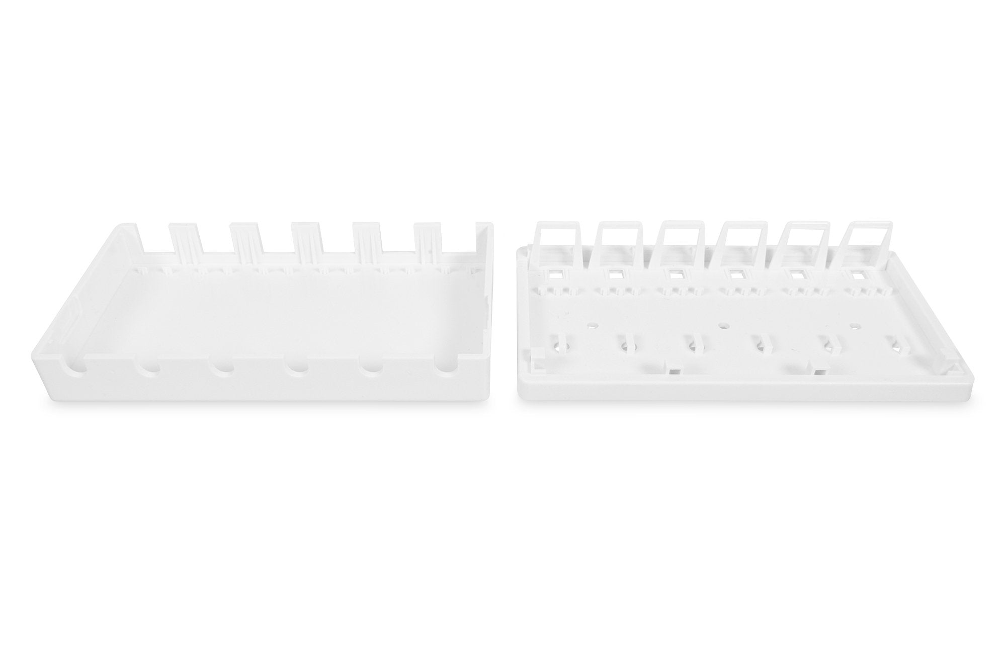 Caja De Punto De Consolidación Digitus, Para 6 Módulos Keystone Blanco, Caja De Superficie, 6 Puertos Dn-93705