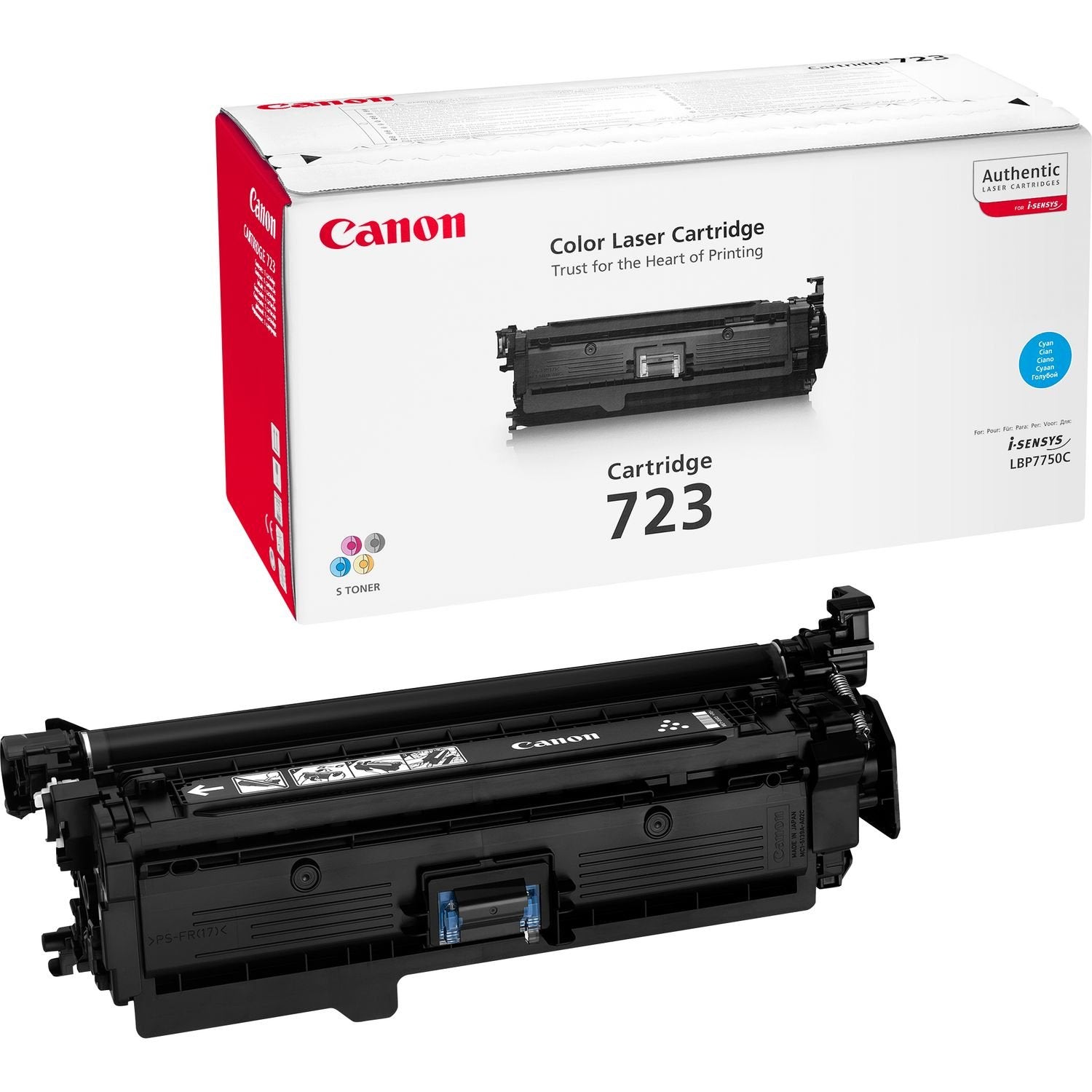 EAN 4960999572055 - Canon 723C cartucho de tóner 1 pieza(s) Original Cian imagen 1