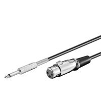 EAN 4040849507106 - Goobay Microphone connecton cable, 6m (bulk) cable de audio 6,35mm XLR (3-pin) Negro imagen 1