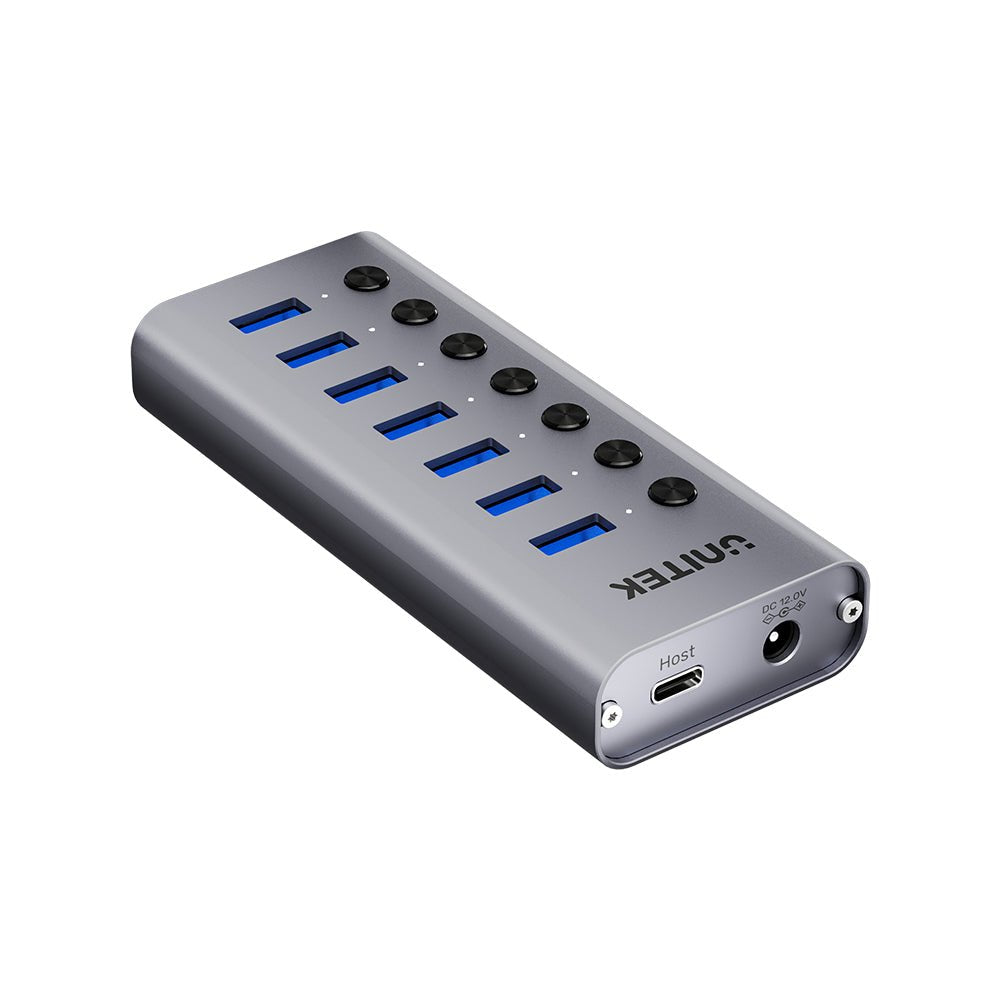 EAN 4894160055224 - UNITEK H1314A01-EU hub de interfaz USB Tipo C 5000 Mbit/s Gris imagen 2