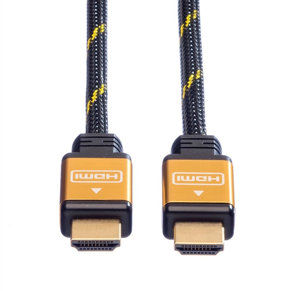 EAN 7611990189656 - ROLINE 11.04.5563 cable HDMI 3 m HDMI tipo A (Estándar) Negro, Oro imagen 4