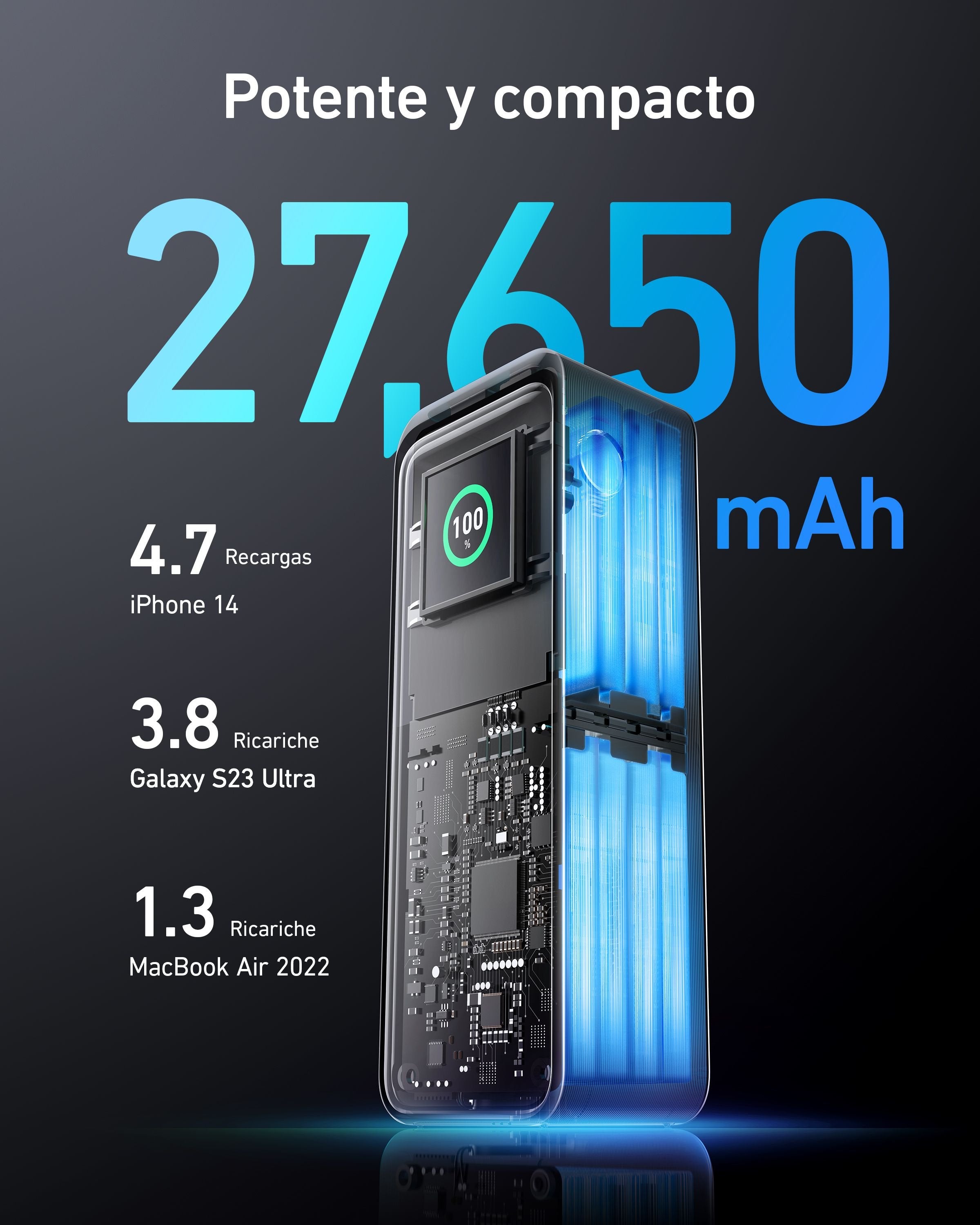 EAN 0194644130886 - Anker Prime 27650 mAh Negro imagen 4