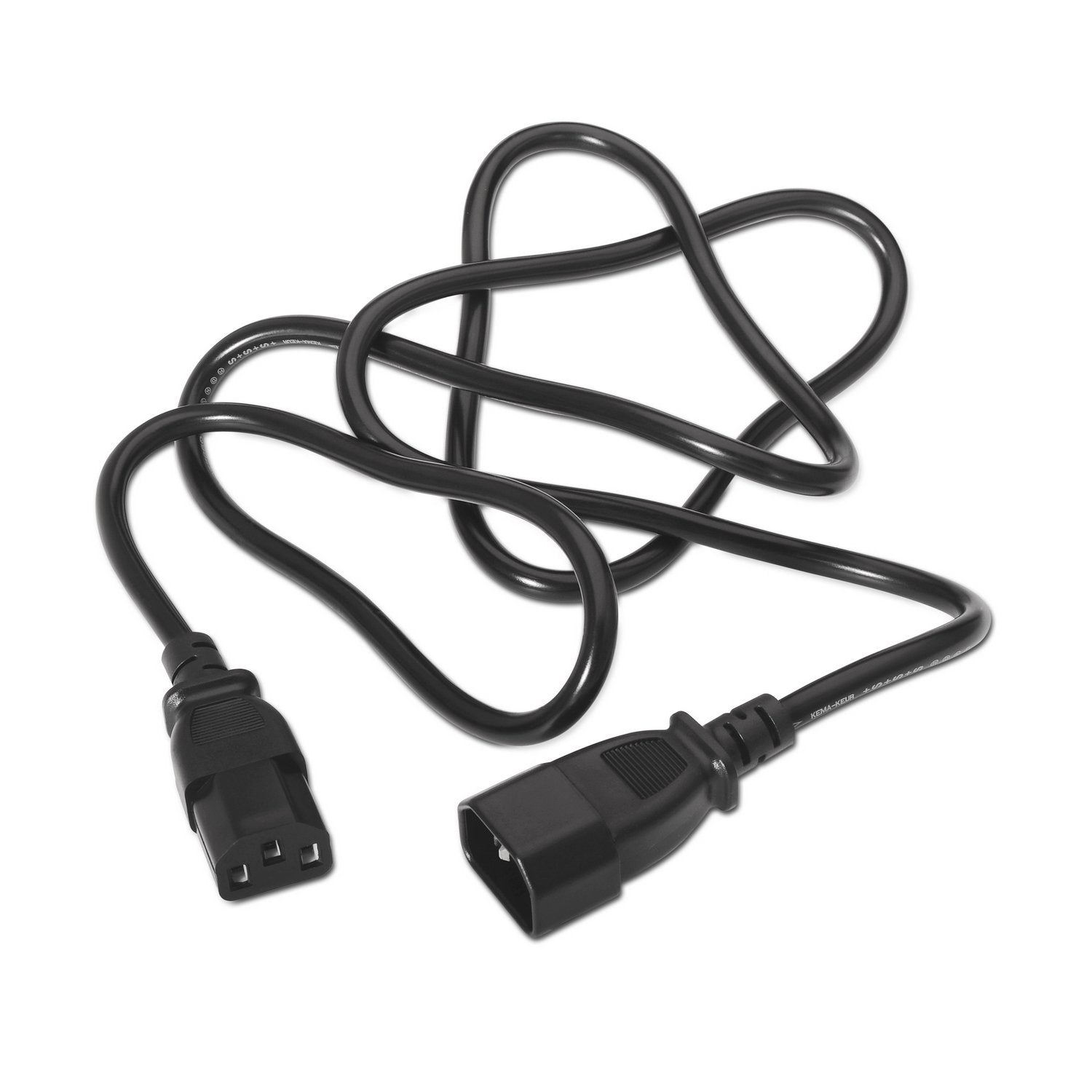 Aisens Cable Alimentacion Cpu - C13/H-C14/M - 1.50m - 100% Cobre Puro Awg18 - Negro