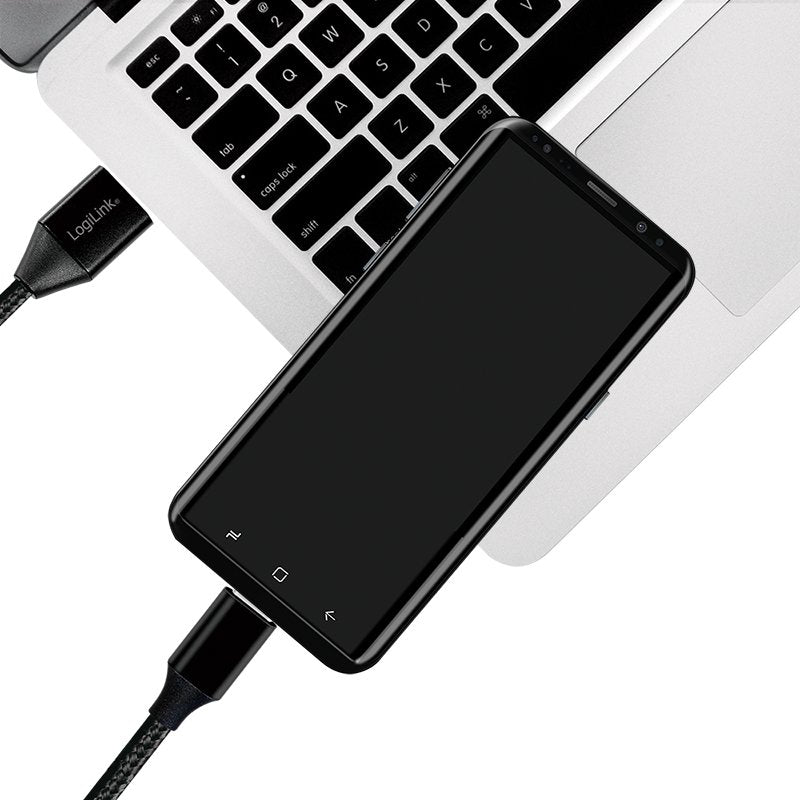 Logilink Cu0139 Cable Usb 0,3 M 2.0 Usb A Usb C Negro