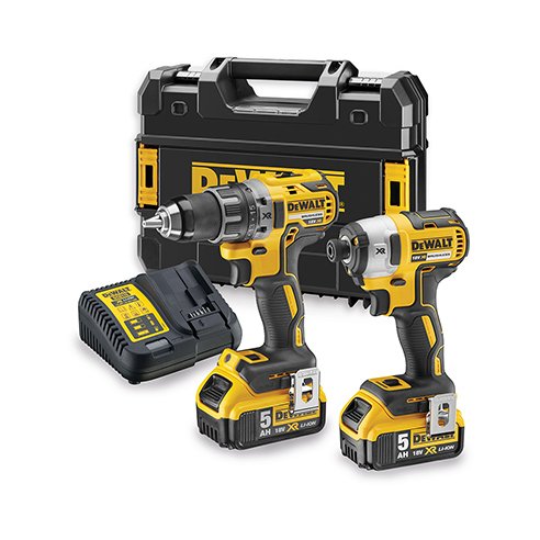 Destornillador Sin Cable/De Impacto Dewalt Dck268p2t-Qw Negro, Amarillo