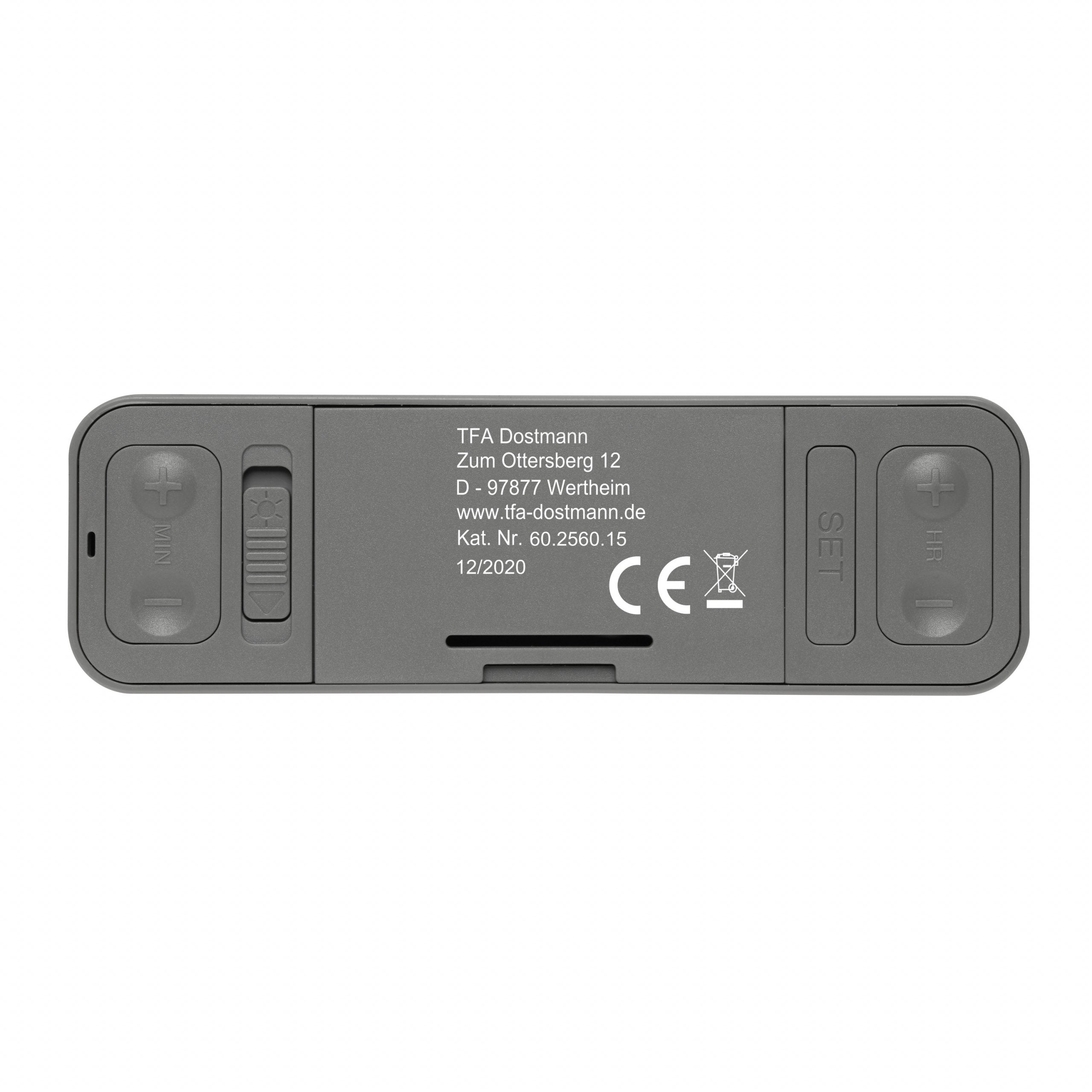 Tfa 60.2560.15 Twist Gris Radio Despertador