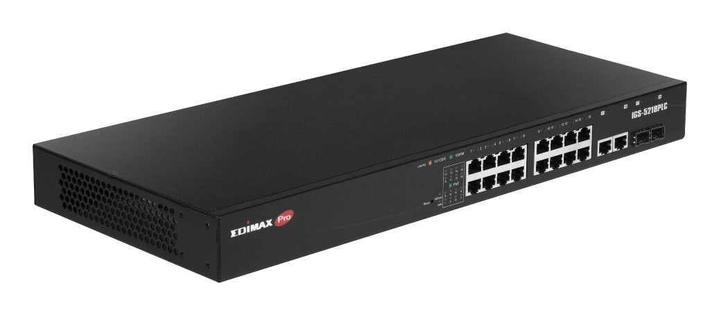 EAN 4717964704962 - Edimax IGS-5218PLC switch Gestionado L2 Gigabit Ethernet (10/100/1000) Energía sobre Ethernet (PoE) 1U Ne imagen 3