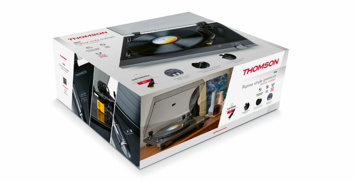 EAN 3499550386080 - Thomson TT700 Tocadiscos de tracción por correa Negro, Transparente Automático imagen 2