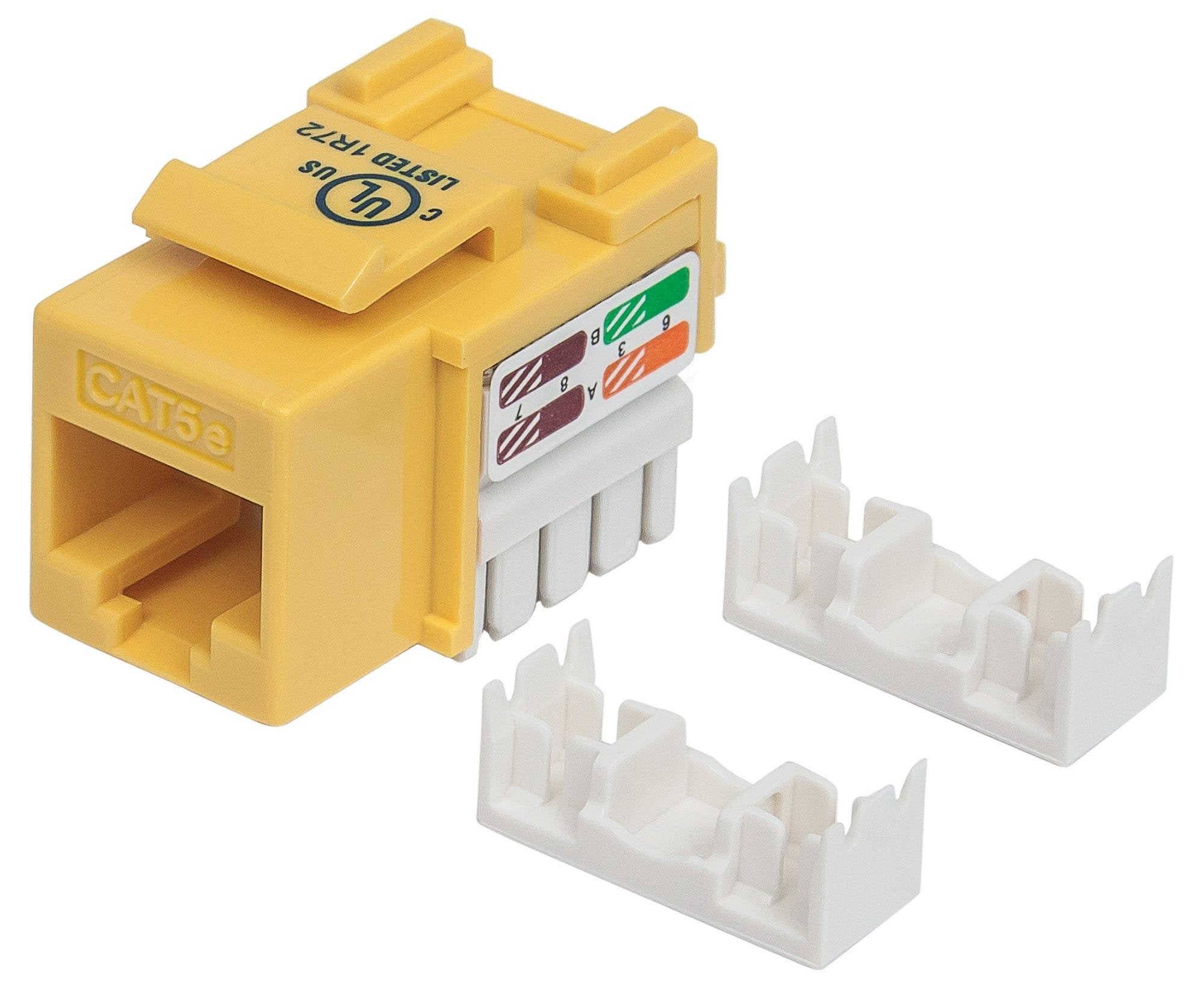 Intellinet Cat5e Keystone Jack Amarillo Utp Punch-Down