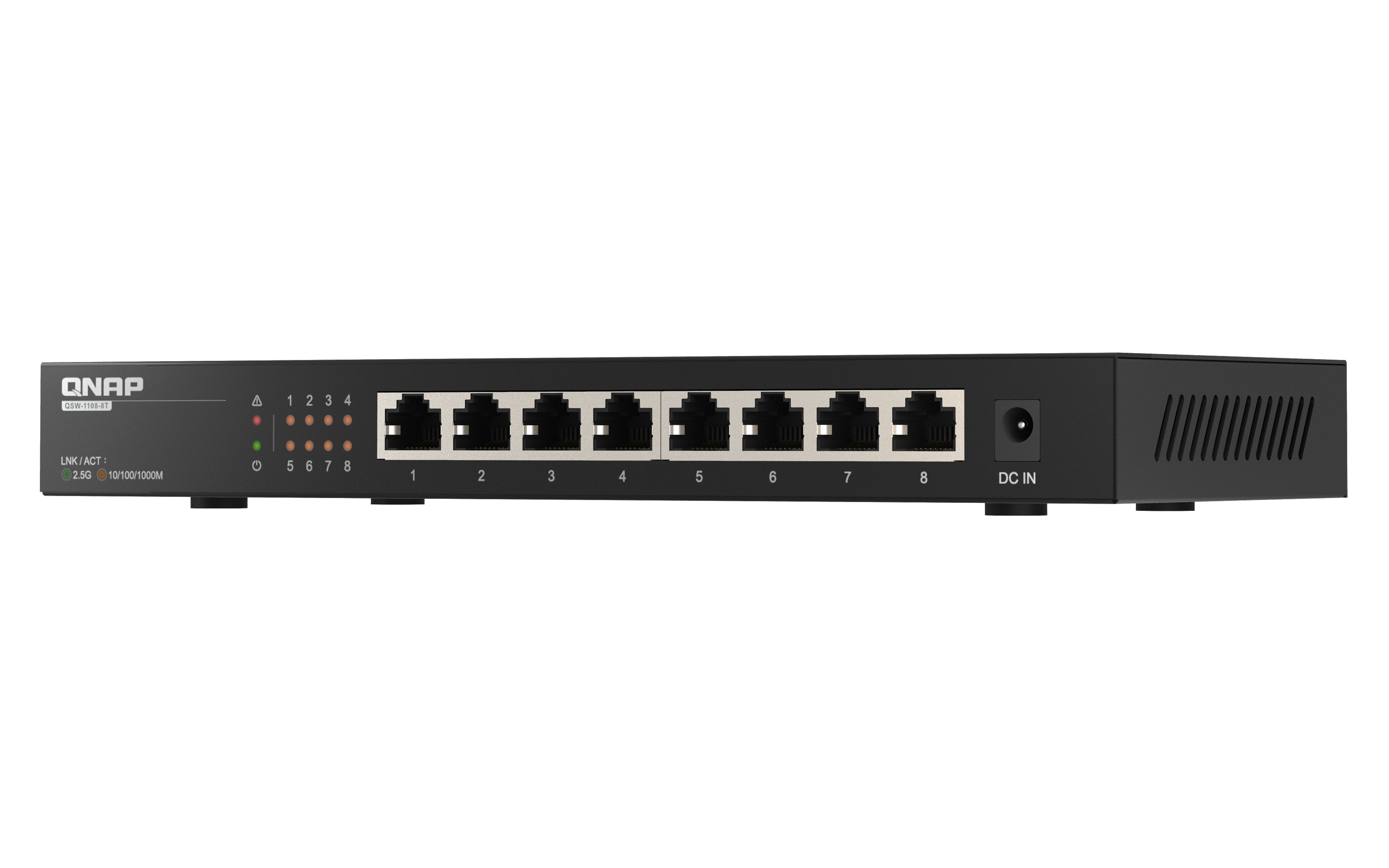 EAN 4713213519851 - QNAP QSW-1108-8T switch No administrado 2.5G Ethernet (100/1000/2500) Negro imagen 5