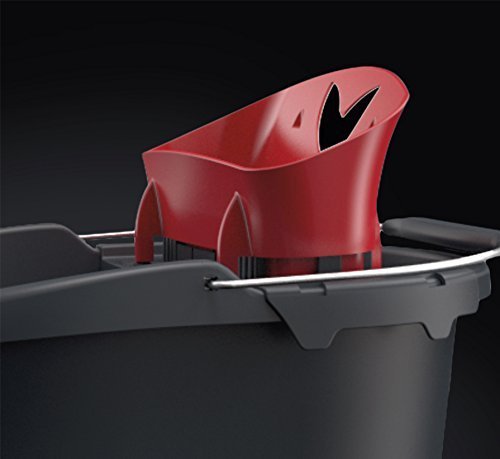 EAN 8001940011479 - Vileda SuperMocio Revolution Sistema mopa, fregona y cubo Tanque individual Negro, Rojo, Blanco imagen 5