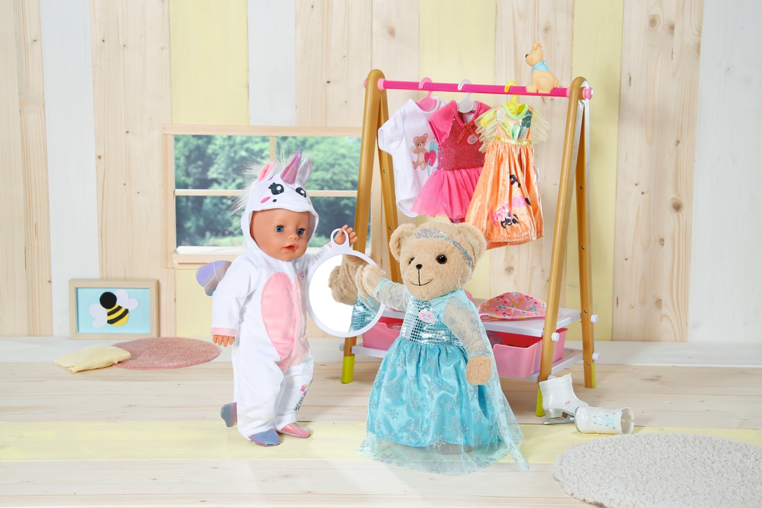 Muñeco Peluche Osito Blanco Baby Born 36cm