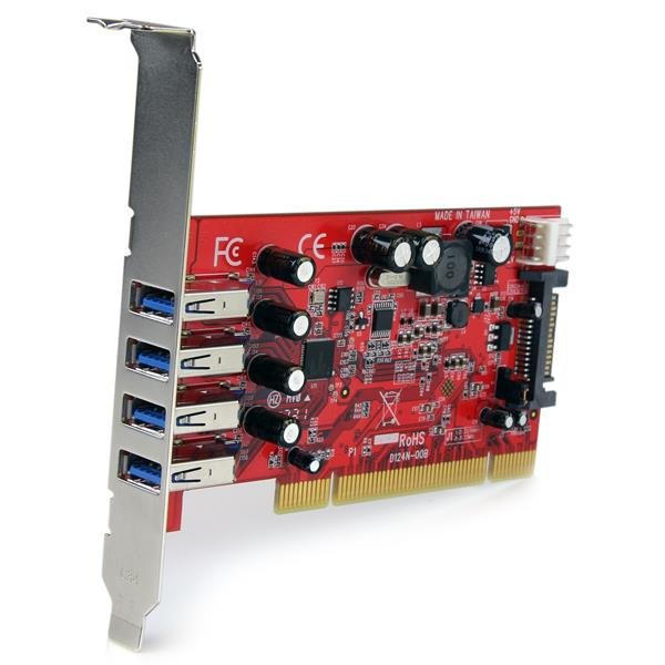 Startech Tarjeta Pci Usb 3.0 Superspeed 4 Puertos Con Conector Lp4 Sataâ