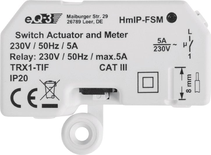 Factor De Medición De Interruptor Ip Homemático Para Flush-Plaster (Hmip-Fsm), Relé 142721a0
